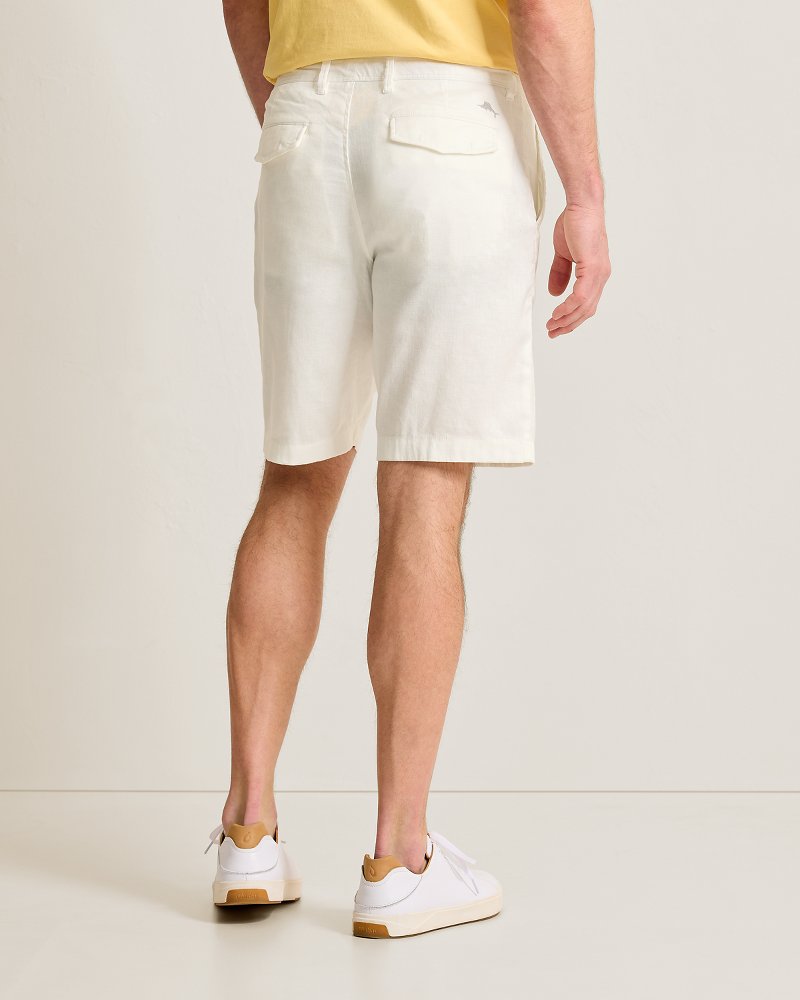 LINEN FLAT FRONT SHORT