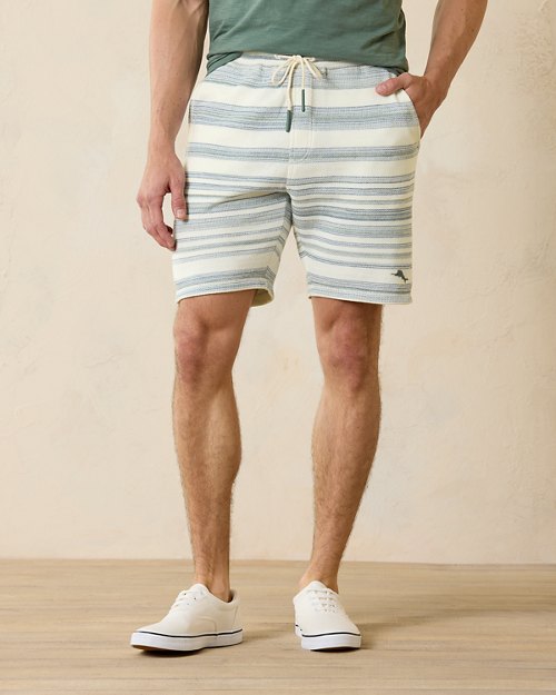 Shoreline Stripe Terry 8-Inch Shorts