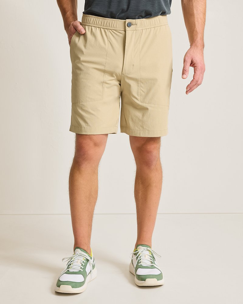 Naples Beige Linen Cargo Shorts