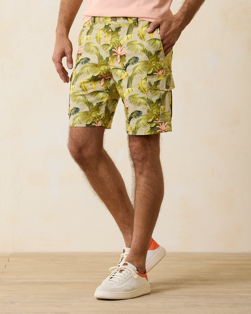 Boracay Orchid Botanic 9-Inch Cargo Shorts