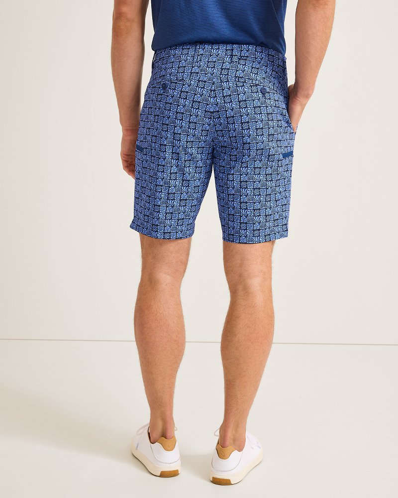 Bahama Coast Mosaic Tiles IslandZone® 9-Inch Cargo Shorts