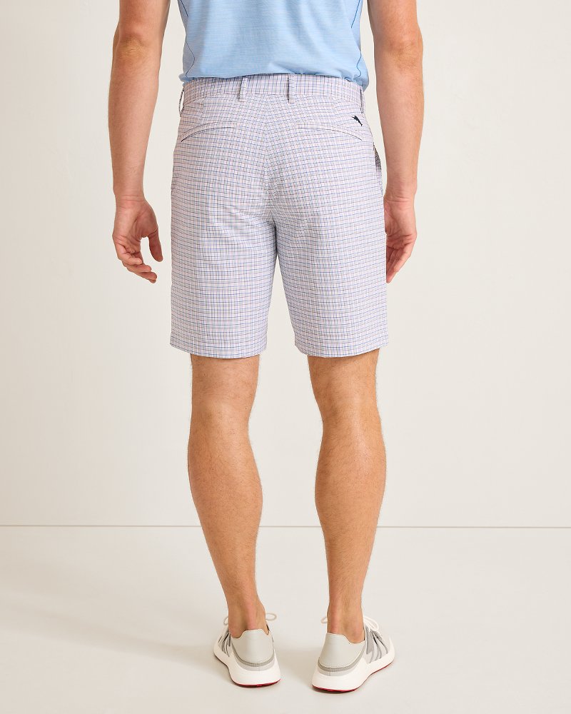 Chip Shot Plaid Play IslandZone® 9-Inch Shorts