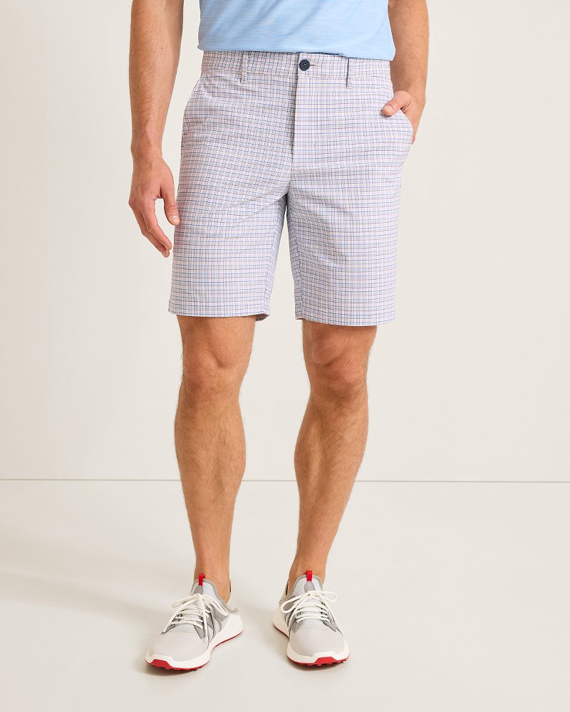 Chip Shot Plaid Play IslandZone® 9-Inch Shorts
