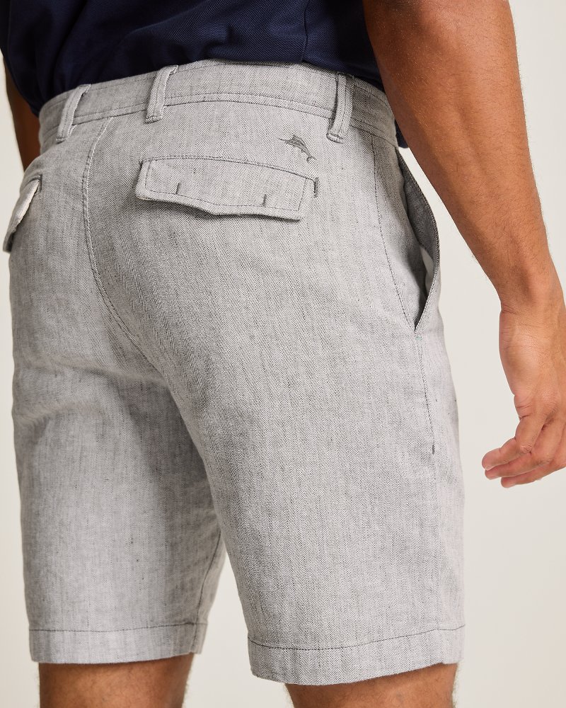 Thumbnail for Beach Coast Stretch-Linen 9-Inch Shorts