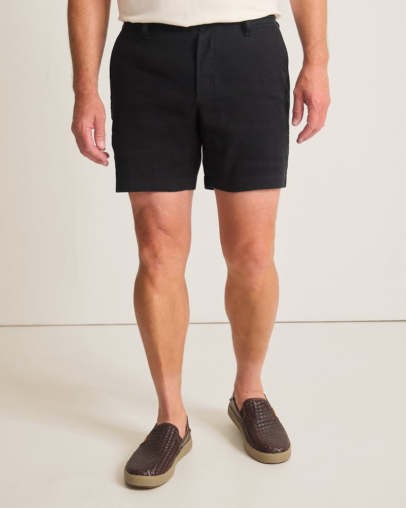 Thumbnail for Beach Coast Stretch-Linen 7-Inch Shorts