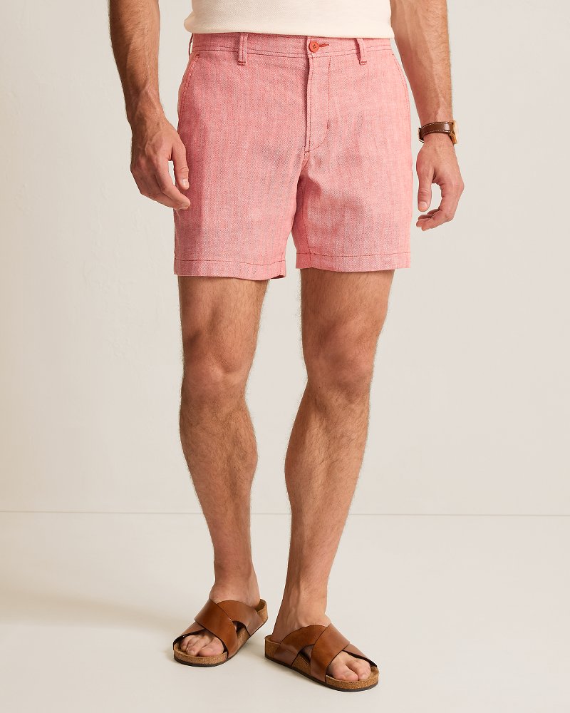 Beach Coast Stretch-Linen 7-Inch Shorts