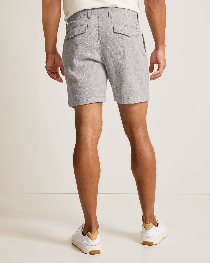 Beach Coast Stretch-Linen 7-Inch Shorts