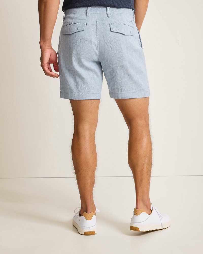 Beach Coast Stretch-Linen 7-Inch Shorts