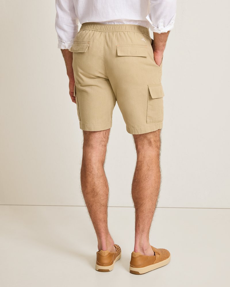 Linen In Paradise Cargo 9-Inch Shorts