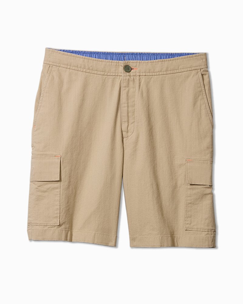 Thumbnail for Linen In Paradise Cargo 9-Inch Shorts