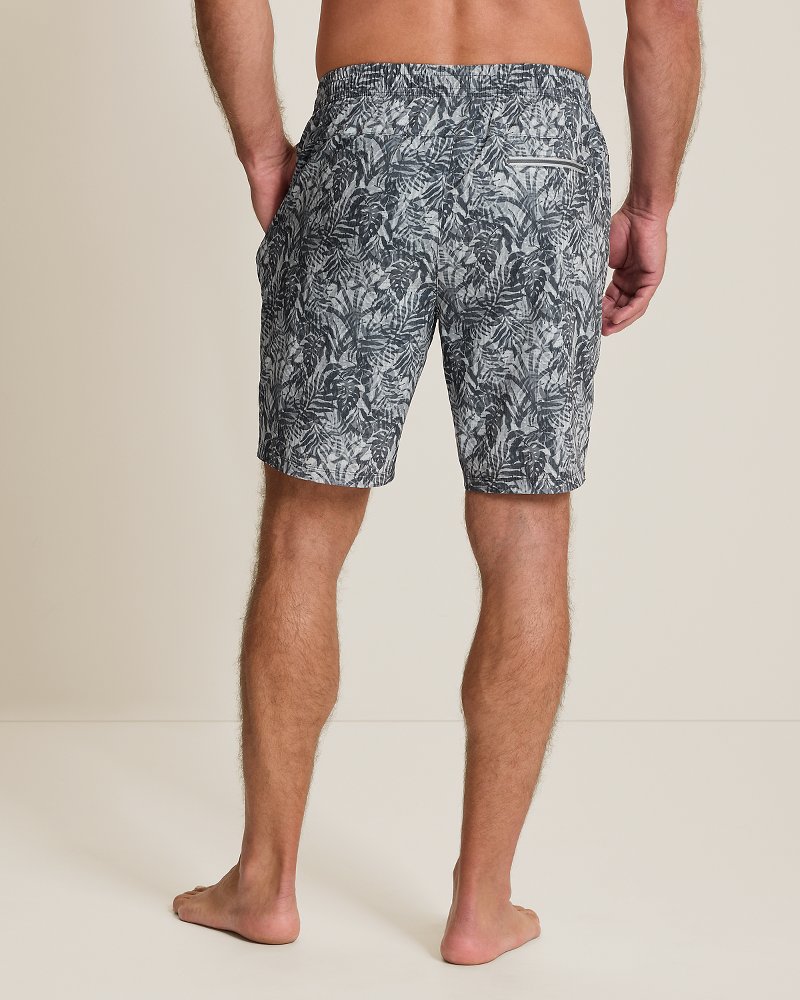 Huntington Canopy Fronds E-Waist Hybrid 8-Inch Shorts