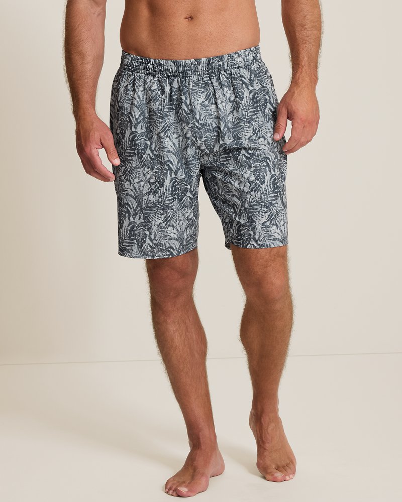 Huntington Canopy Fronds E-Waist Hybrid 8-Inch Shorts