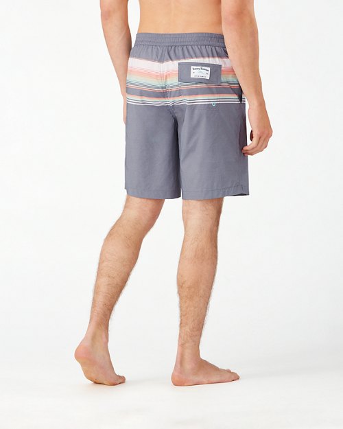 Baja Sanders Beach Stripe 9-Inch Board Shorts