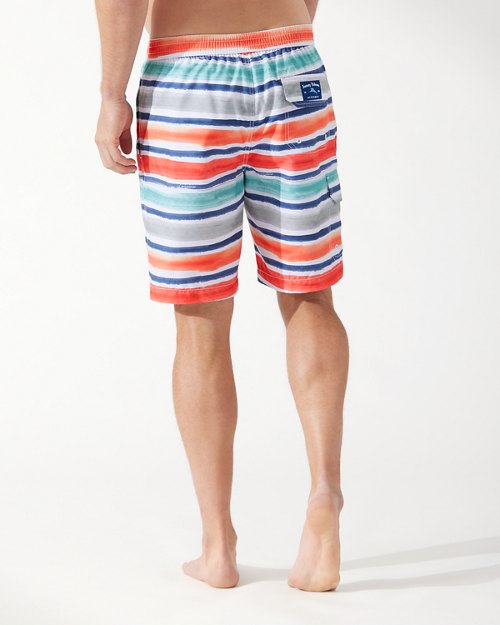 Baja Freestyle Stripe 9-Inch Board Shorts