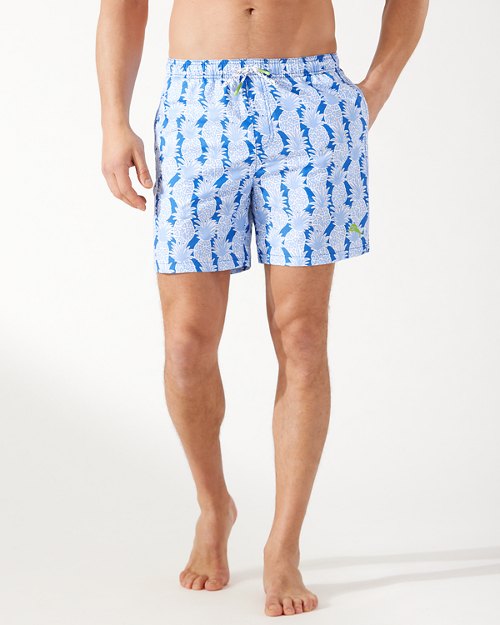 NWT $68 Tommy Bahama Blue Swim Trunks Board Shorts Mens Size M L XL XXL Floral