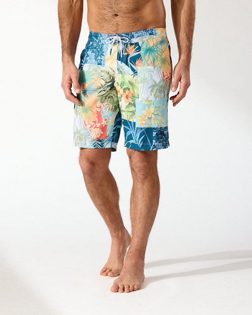 Baja Patchwork in Paradise 9-Inch Board Shorts