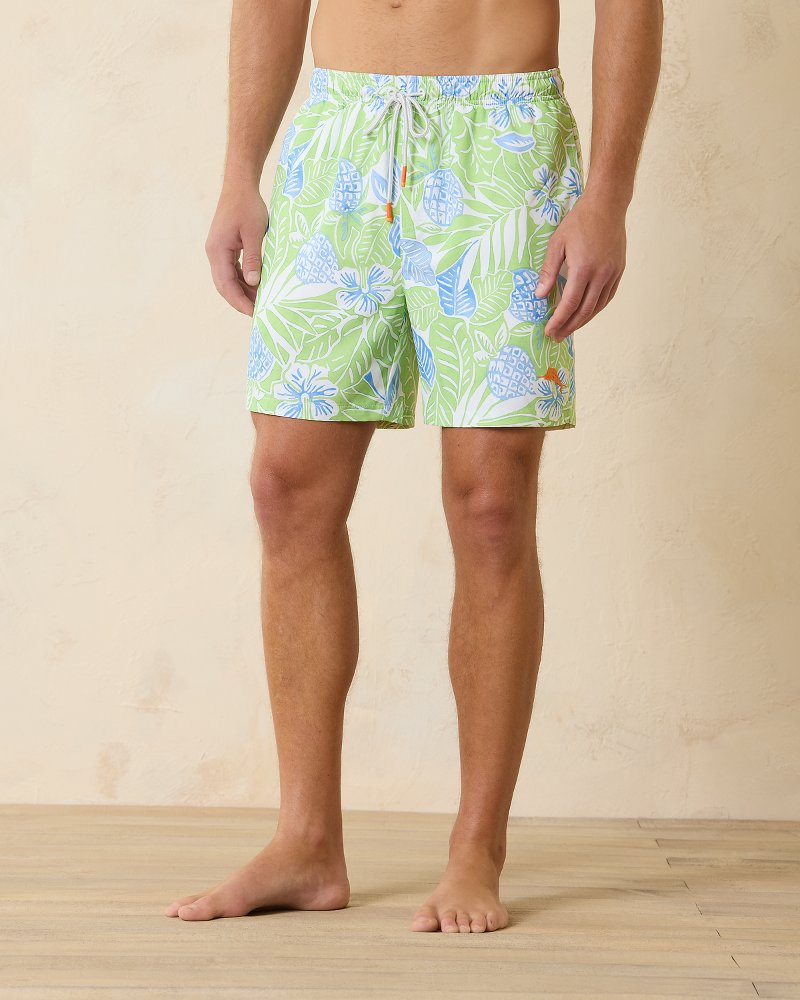 Solid-Color Swim Trunks -- 6-inch inseam