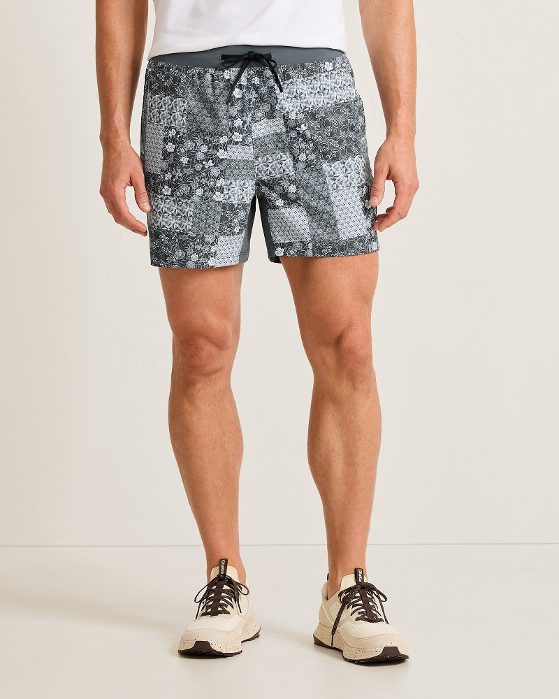 Thumbnail for Kona Cove Palazzo Patchwork Hybrid 5-Inch Shorts