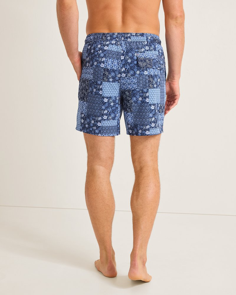 Naples Palazzo Patchwork 6-Inch Swim Trunks
