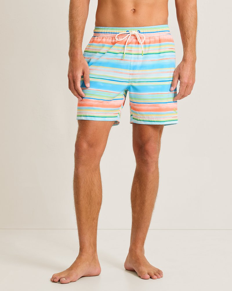 Naples Sand & Stripes 6-Inch Swim Trunks
