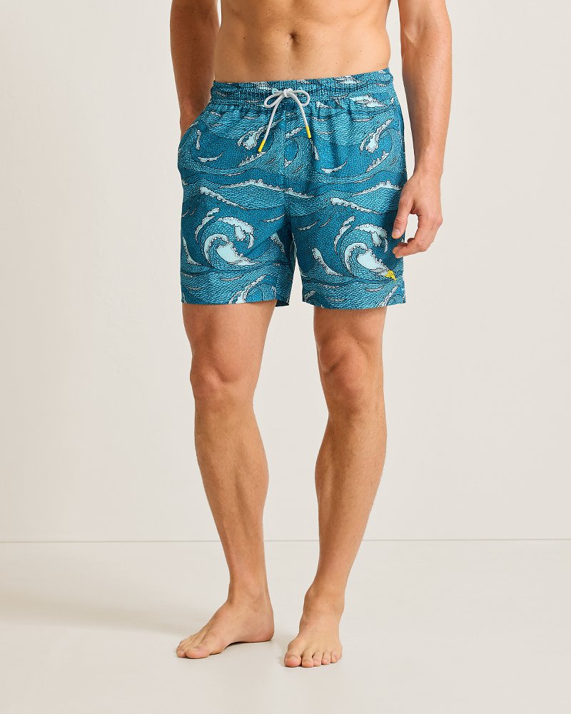 Naples Wavescape Oasis 6-Inch Swim Trunks