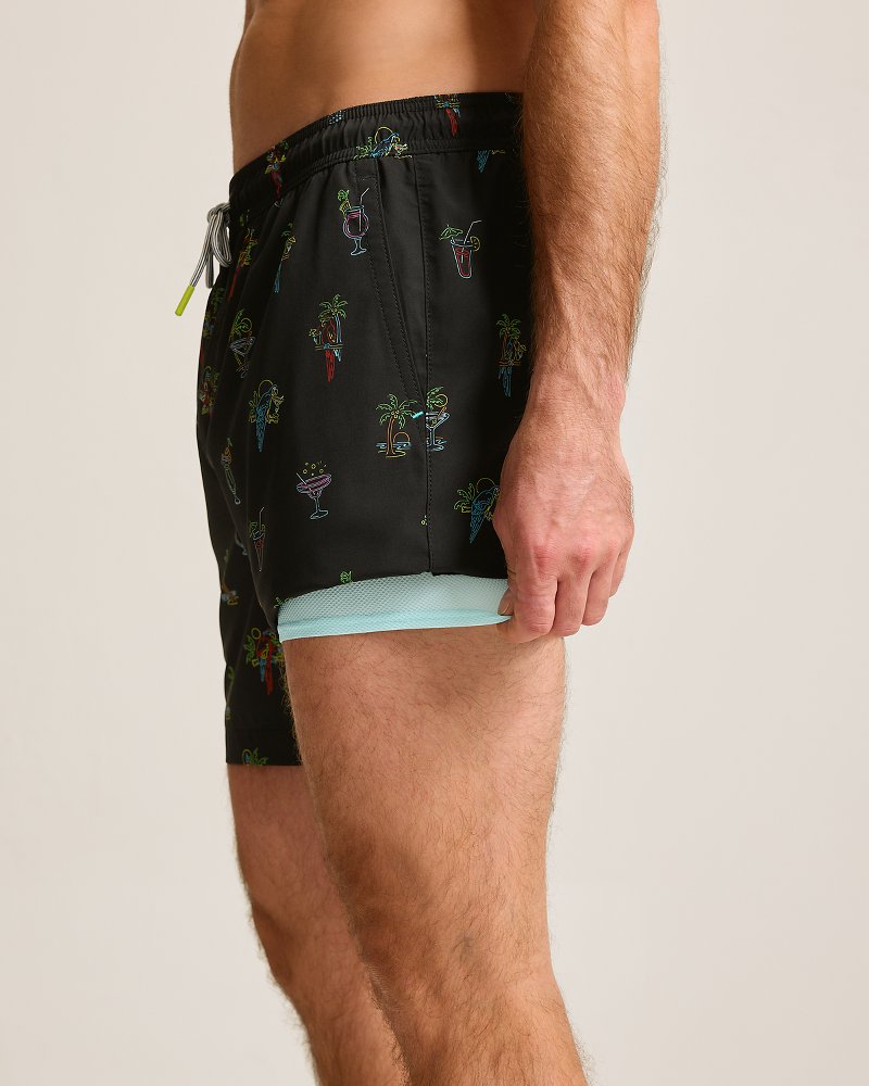 Naples Neon Sips 6-Inch Swim Trunks