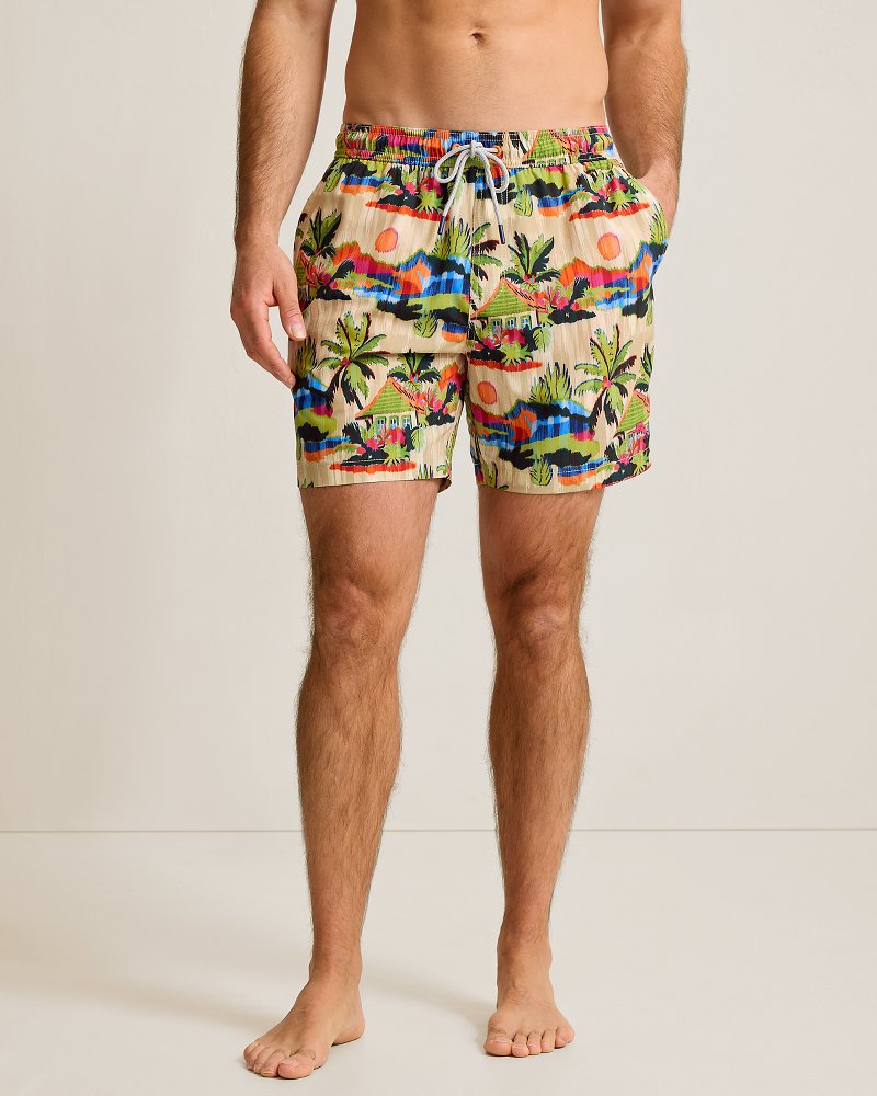 Naples Cabana Skies 6-Inch Swim Trunks