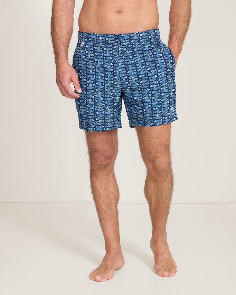 Amalfi Shores Sardina Soiree 6-Inch Swim Trunks