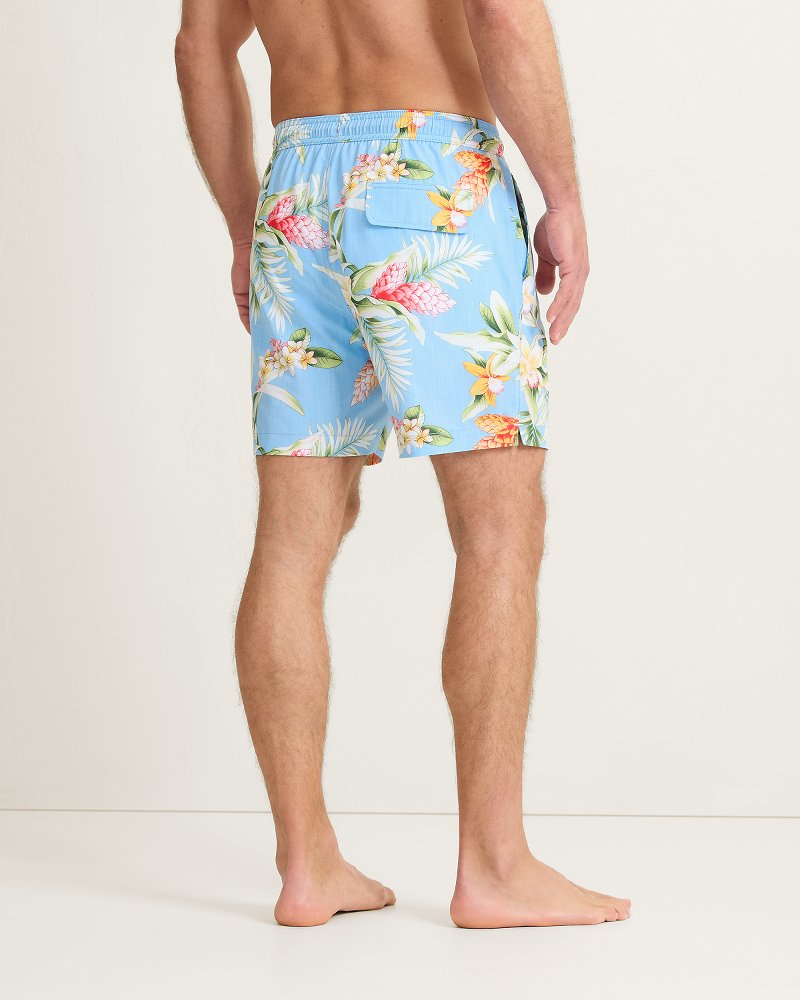 Naples Ginger Blooms 6-Inch Swim Trunks