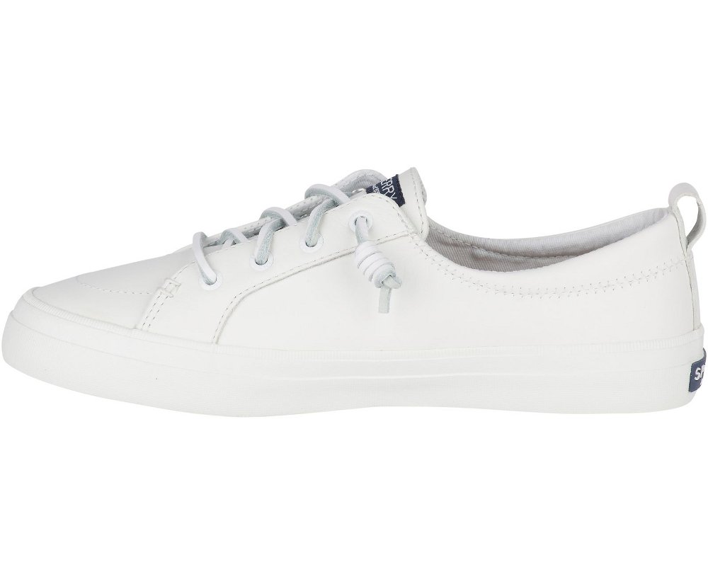 Sperry crest vibe white on sale leather