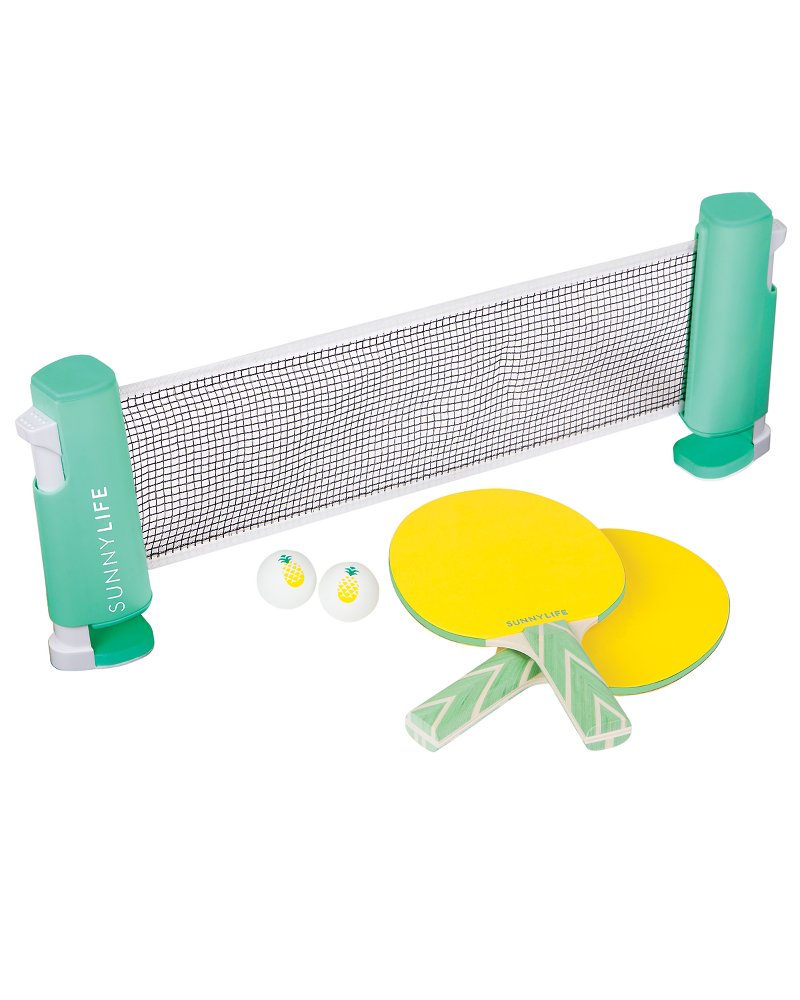 SunnyLIFE Table Top Tennis Game Ping Pong Set for Kids and Adults