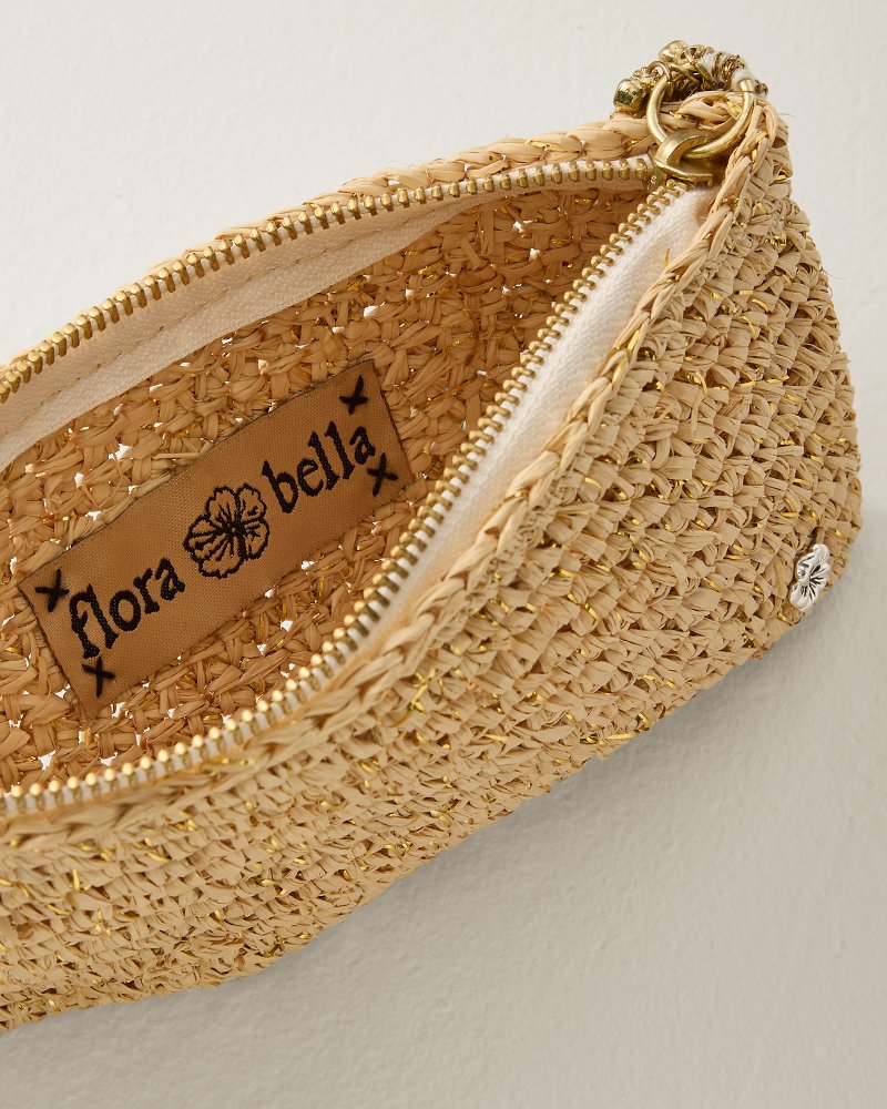 Sunshine Crochet Metallic Raffia Pouch thumbnail 4