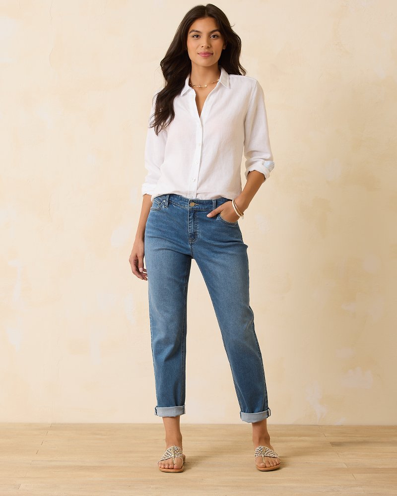 Washed Wavy Denim Pants - Ready to Wear