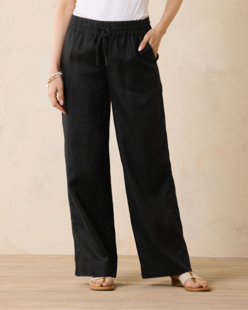  32 DEGREES Ladies' Stretch Linen Blend Pant (Dark Indigo,  Small) : Clothing, Shoes & Jewelry