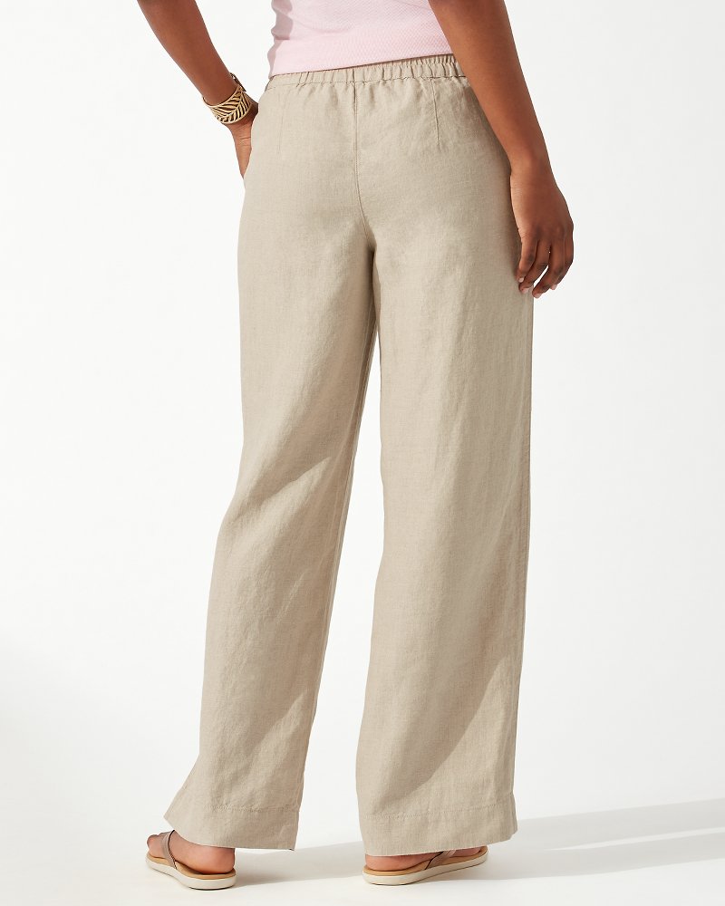 Two Palms High-Rise Linen Easy Pants