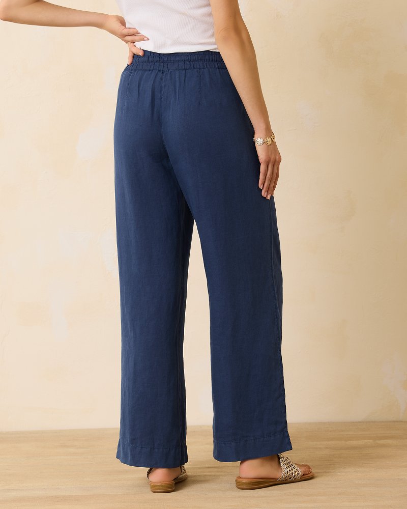 Linen Blend Easy Pants