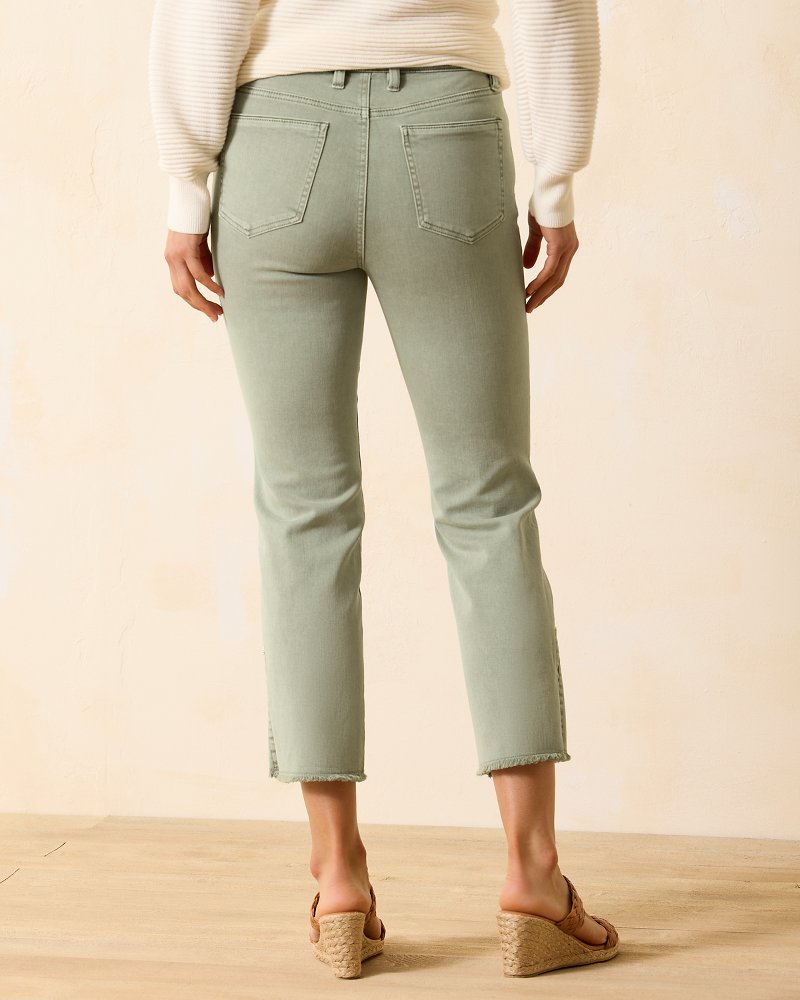 Sea Glass Denim High-Rise Kick Flare Jeans