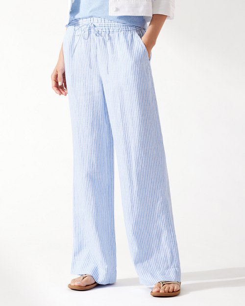 Yacht Me Knot High-Rise Easy Linen Pants