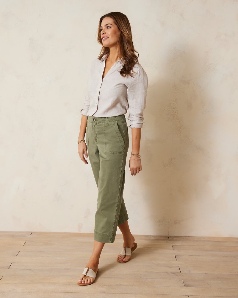 Kaniem Summer Pants High Waist Cotton Linen Wide Leg Pants 2023