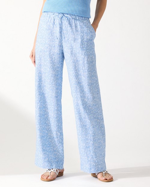 Chic Cheetah Two Palms High-Rise Linen Easy Pants