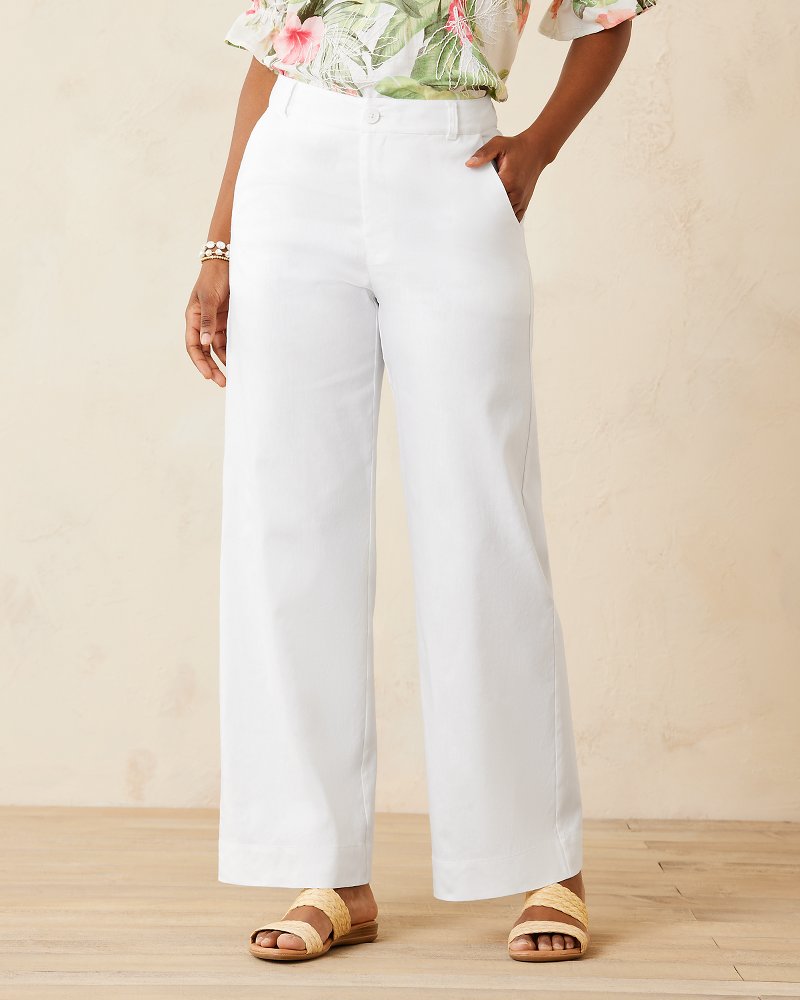 Tommy Bahama, Pants & Jumpsuits, Relax By Tommy Bahama Casual 0 Linen Pants  Womens Size 12 Straight Leg White