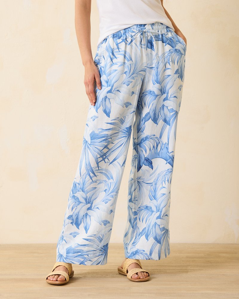 Two Palms High-Rise Linen Easy Pants