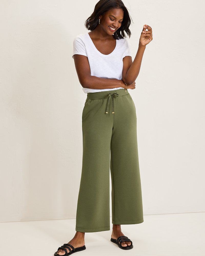 Palm Voyage Wide-Leg Pants