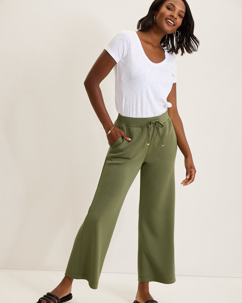 Palm Voyage Wide-Leg Pants