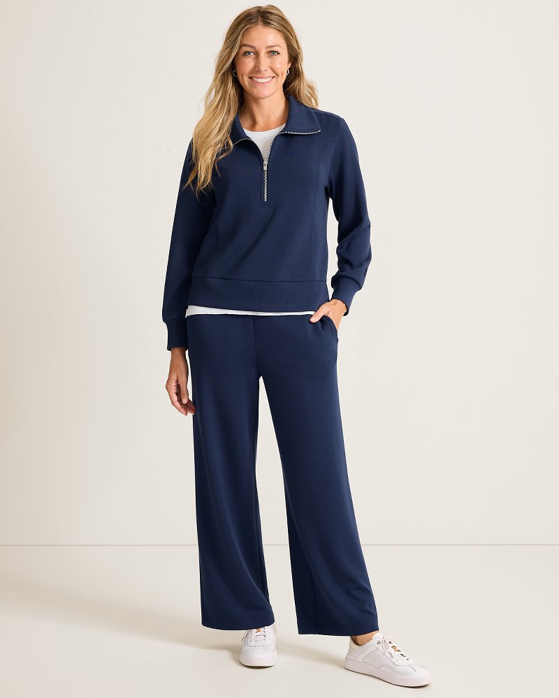 Palm Voyage Wide-Leg Pants