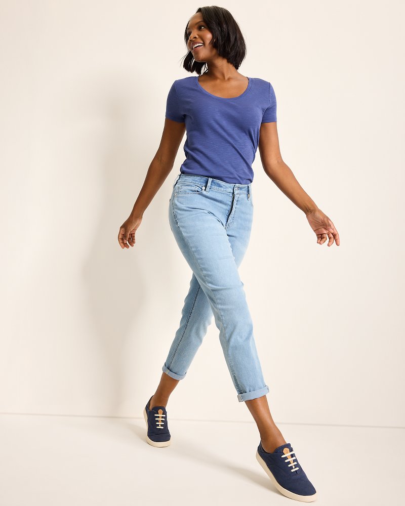 Indigo Palms™ Mid-Rise Boyfriend Jeans