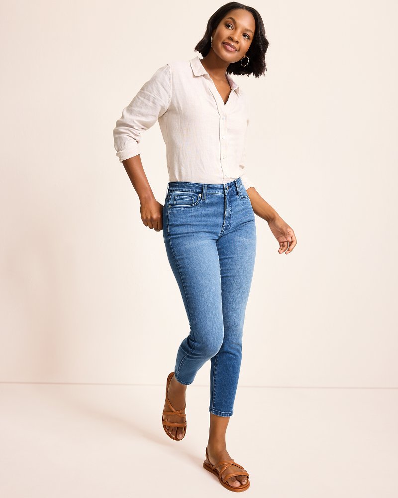 Indigo Palms™ High-Rise Skinny Ankle Jeans