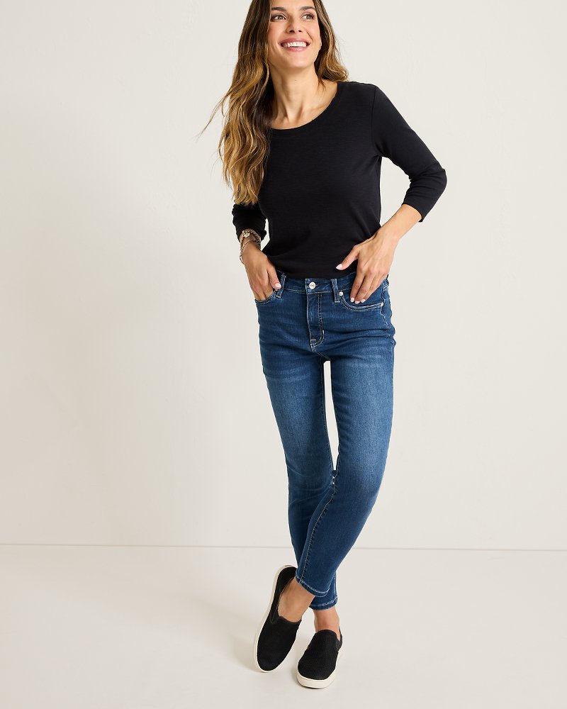 Indigo Palms™ High-Rise Skinny Ankle Jeans