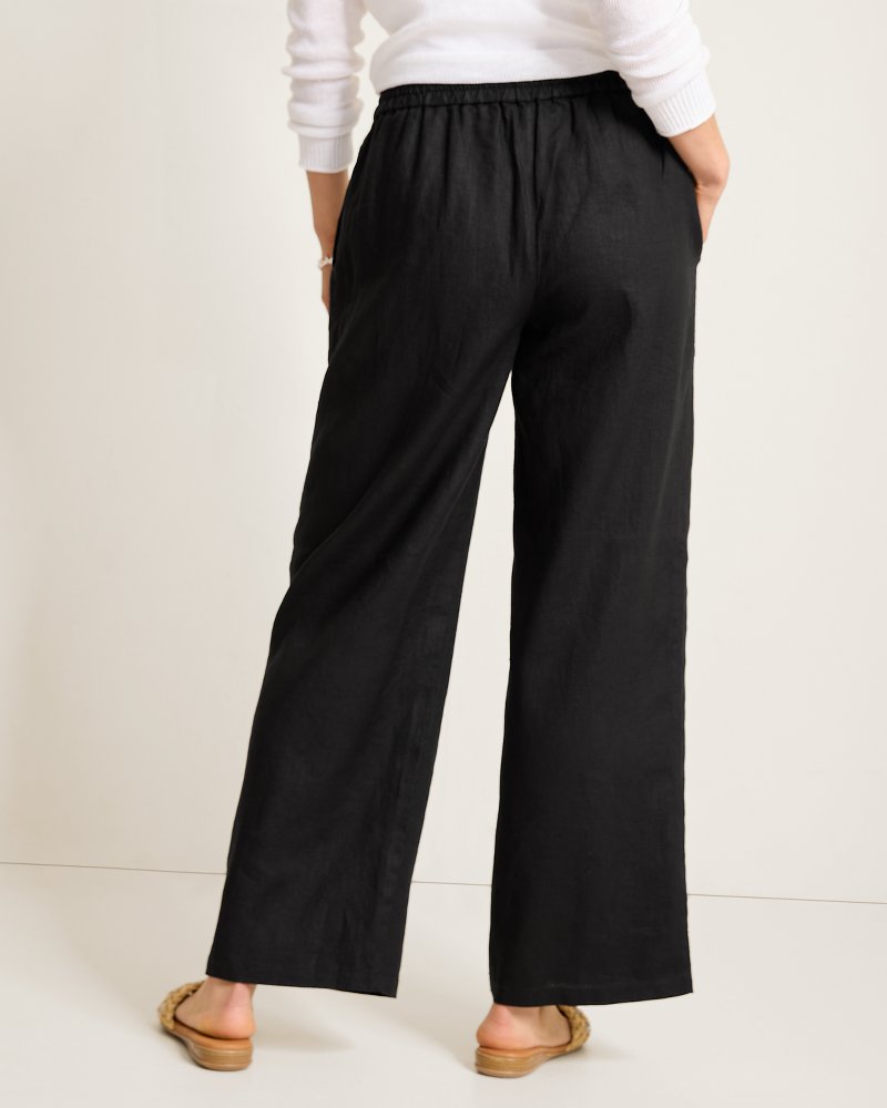 Thumbnail for Two Palms High-Rise Linen Easy Pants