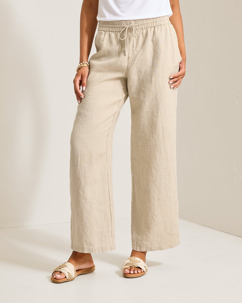 Two Palms High-Rise Linen Easy Pants